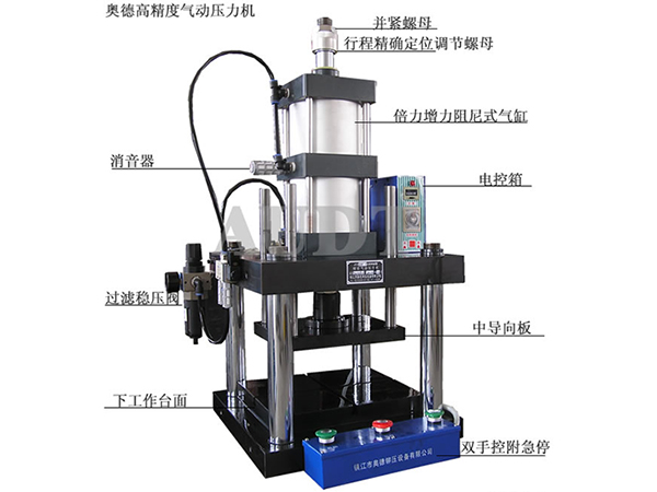 高精度四柱式氣動(dòng)壓力機(jī)